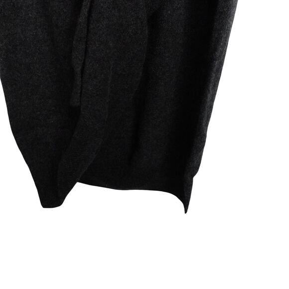 New Quince Charcoal Mongolian Cashmere Turtleneck Midi Sweater Dress Small 3479 - Picture 9 of 12